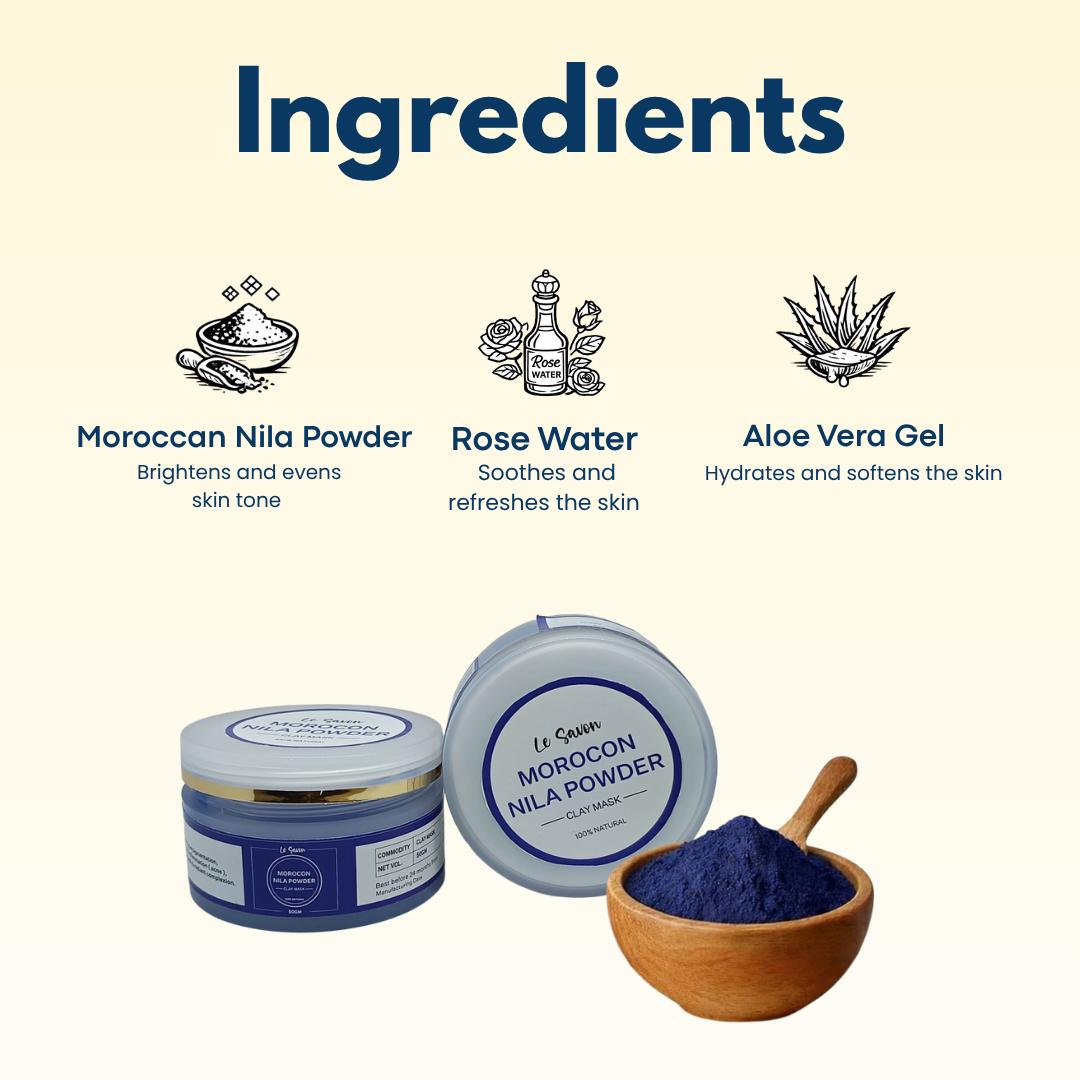 Moroccan Nila Powder Face Clay Mask